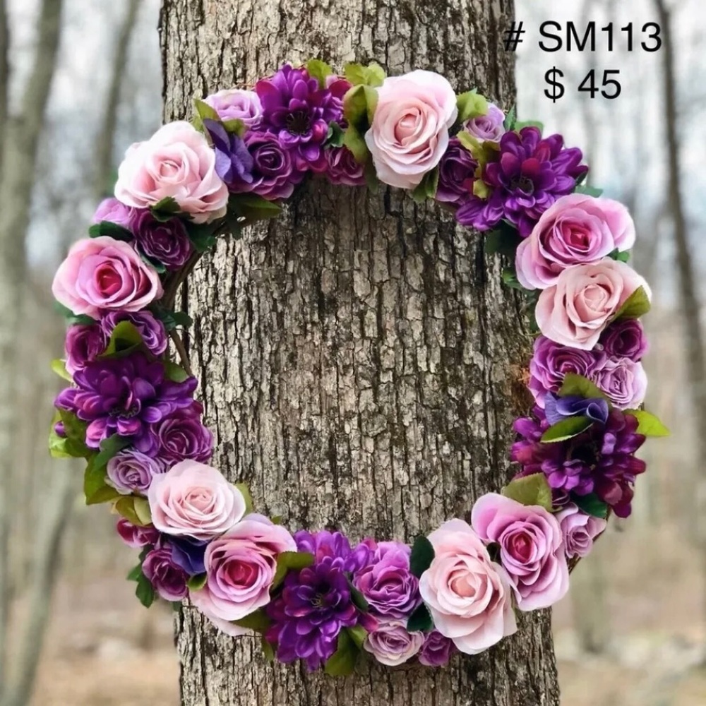 WREATH - SPRING AND SUMMER DESIGN PURPLE (#113)